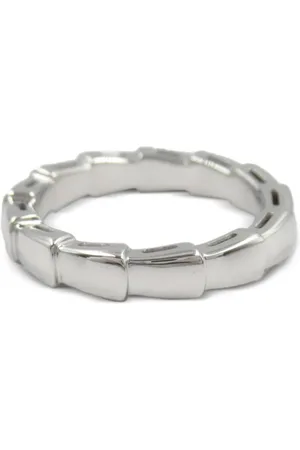 Bvlgari 2010s 18K white gold Serpenti Viper ring