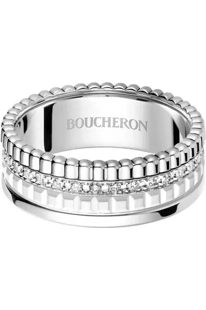 Boucheron 18kt white gold Quatre Double White Edition diamond ring