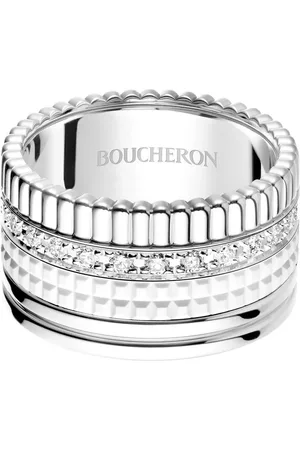 Boucheron 18kt white gold Quatre Double White Edition diamond ring