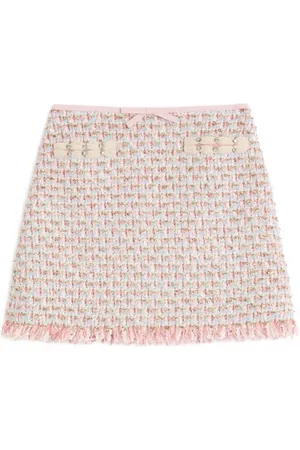 VALENTINO GARAVANI Ribbon tweed miniskirt