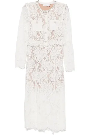 Self-Portrait Lace embellished midi dress
