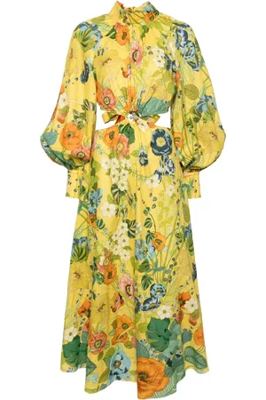 ALÉMAIS Cresida cutout midi dress