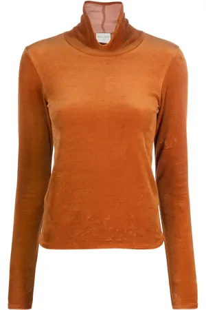 FORTE FORTE Velvet-effect high-neck top