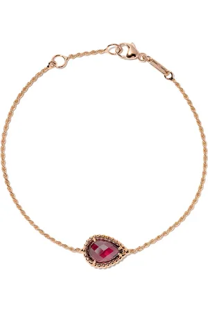 Boucheron 18kt rose gold Serpent Boh??me rhodolite S motif bracelet