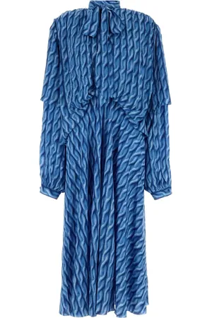 Balenciaga Textured long-sleeve dress