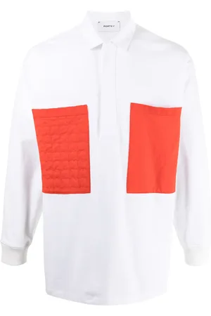 Ports V Contrasting pocket polo shirt