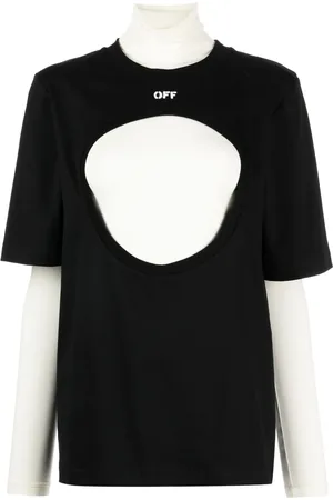 OFF-WHITE Meteor layered cotton T-shirt