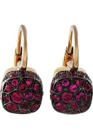 Pomellato 18K Nudo ruby earrings
