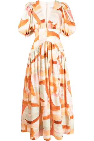 Acler Princeton abstract-pattern print dress