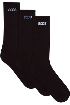 GCDS Logo-jacquard socks (pack of three)