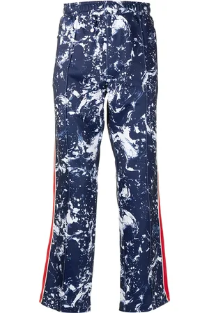 Ports V Printed side-stripe track pants