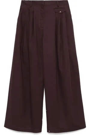 tibi Twill triple-pleat palazzo pants