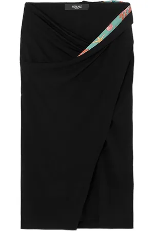 VERSACE Underwater Barocco midi skirt