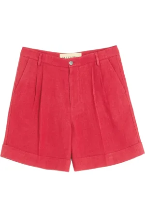 VALENTINO GARAVANI Cuffed linen Bermuda shorts