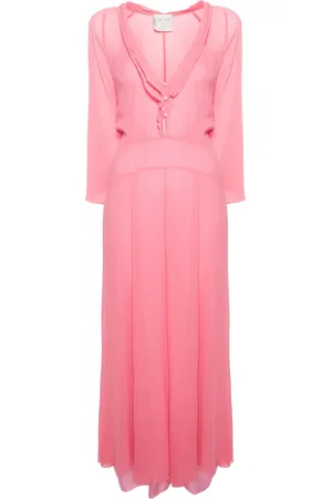 FORTE FORTE Flared crinkled maxi dress
