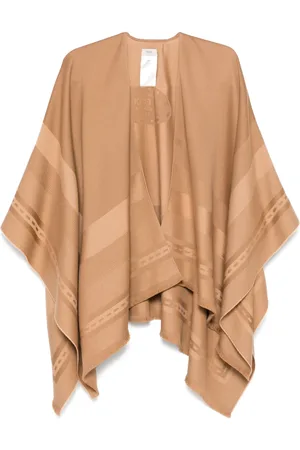 Fendi Jacquard poncho