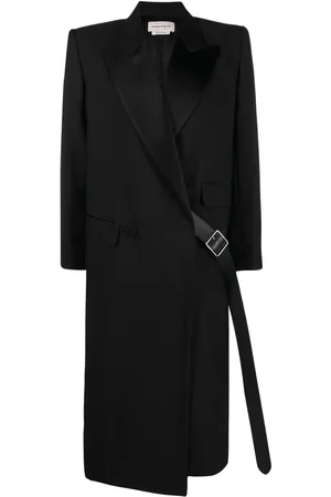 Alexander McQueen Belted double-breasted coat