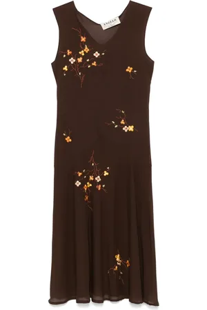 A.N.G.E.L.O. Vintage Cult 1940s floral-embroidered midi dress