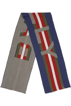 Bally Colour-block striped jacquard scarf