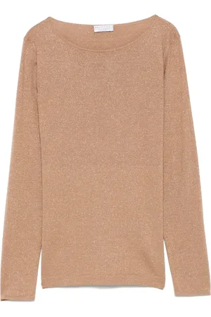 Brunello Cucinelli Metallic-thread T-shirt