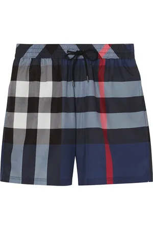 Burberry Check drawstring swim shorts