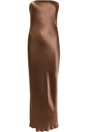 Bec & Bridge Moon Dance satin strapless dress