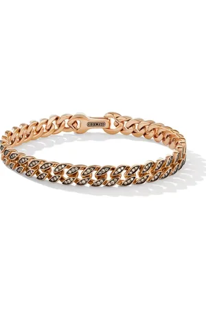 David Yurman 18kt rose gold Curb Chain bracelet (8mm)