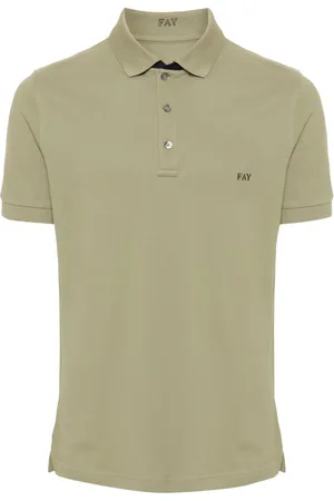 FAY Logo-embroidered piqu?? polo shirt