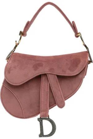 Dior 2019 Mini Velvet Crystal Saddle satchel