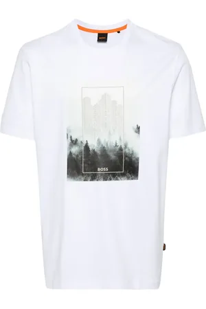 HUGO BOSS Photograph-print cotton T-shirt