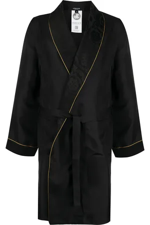 VERSACE Jacquard silk robe