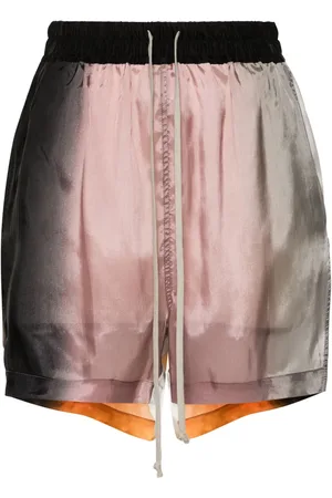 Rick Owens Gradient-effect wide-leg shorts