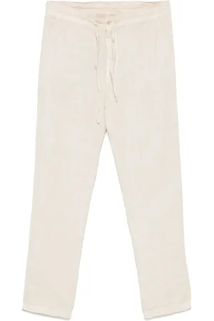 120% Lino Drawstring-waist trousers