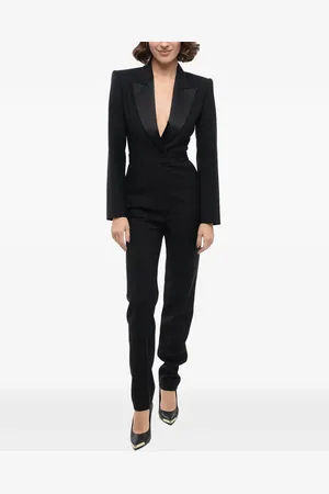Alexander McQueen Tailored peak-lapel jumpsuit