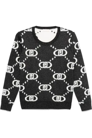 Liu Jo Monogram-jacquard sweater