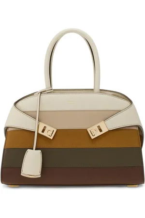Salvatore Ferragamo Hug dual-tone structured handbag