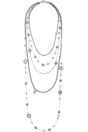 Tory Burch Crystal and Pearl necklace