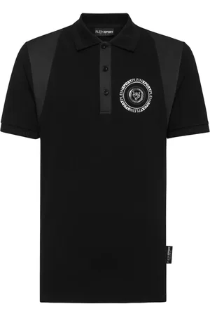 Philipp Plein Logo-patch cotton polo shirt