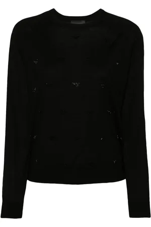 Emporio Armani Rhinestone-embellishment wool sweater
