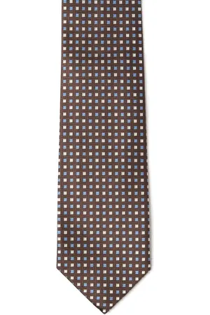 ISAIA Patterned-jacquard tie