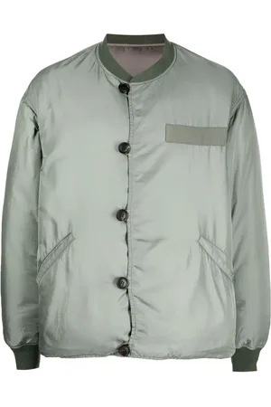 VISVIM Baseball-collar padded bomber jacket