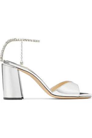 Jimmy Choo Saeda 85mm leather sandals