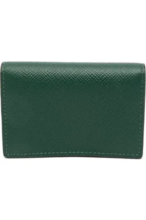 SMYTHSON Logo-stamp leather wallet