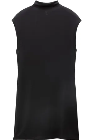 Filippa K Logo-embroidered cap-sleeve midi dress