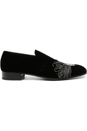 Alexander McQueen Astral velvet loafers