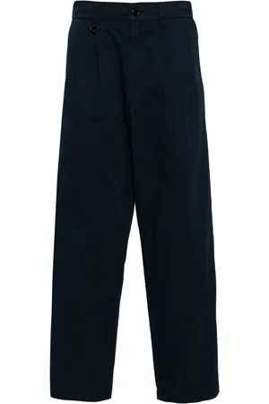 Chocoolate Pleat-detail cotton trousers
