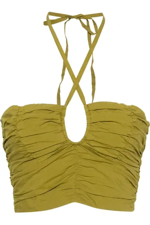 FORTE FORTE Ruffled halterneck top
