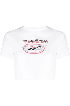 Reebok Logo-print cropped T-shirt