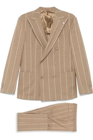 LUIGI BIANCHI MANTOVA Striped suit