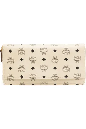 MCM Zip-around monogram-print leather wallet
